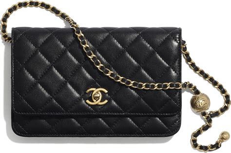 chanel pochette mit kette schwarz|Telefon.